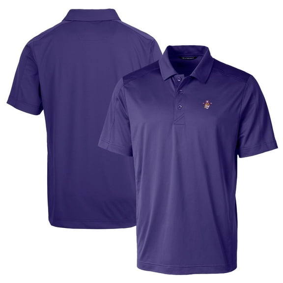 Men's Cutter & Buck Purple ECU Pirates Team Logo Big & Tall Prospect Textured Stretch Polo