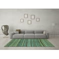 thumbnail image 3 of Ahgly Company Indoor Square Abstract Light Blue Modern Area Rugs, 6' Square, 3 of 4