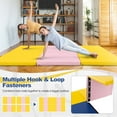 thumbnail image 6 of Yardi Yard 6 x 2 FT Tri-Fold Gym Mat with Handles and Removable Zippered Cover-Yellow, Fitness All Purpose Extra Thick High Density Anti Tear Gymnastics Gym Folding Exercise Aerobics Mats, 6 of 6