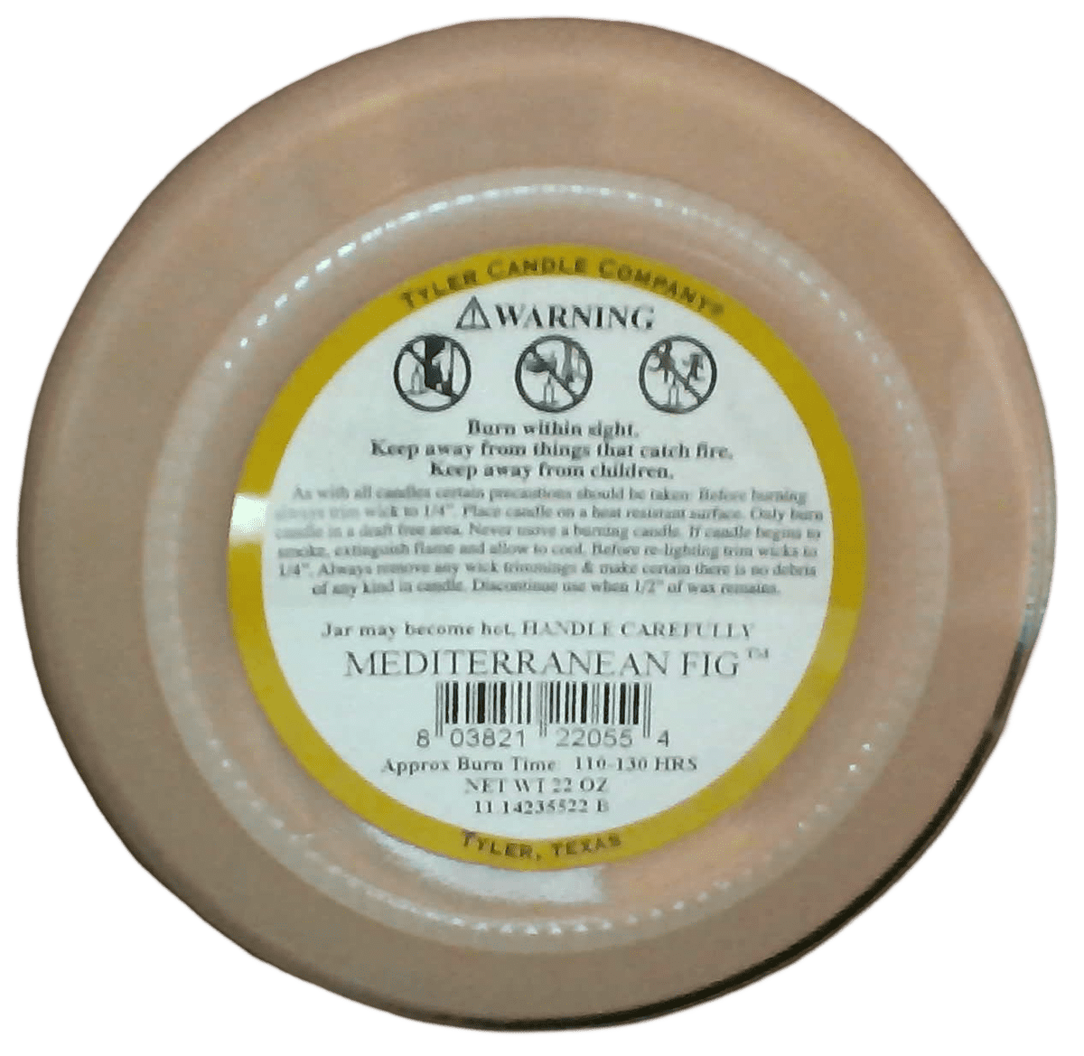 Tyler Candle Company - Mediterranean Fig - 22oz jar candle - with Tyler matches