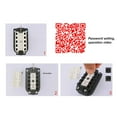 thumbnail image 5 of Caja de seguridad para llaves YUANXCMXG con contraseña y combinación de botones de 10 dígitos color Negro, 5 of 5