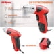 thumbnail image 3 of Destornillador eléctrico Hi-Spec, 3,6 V, 27 piezas con juego de brocas, rojo, 3 of 6