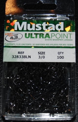 Mustad 32833NP-BN Ultra Point 90 Degree 2X Stron Jig Hooks - Size 3/0