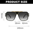 thumbnail image 2 of Travel driving vacation sunglasses fashion casual trend sunglasses, made of PC, metal - gray, 2 of 5
