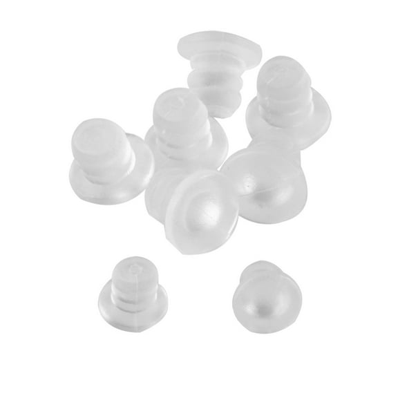 Unique Bargains 8Pcs 5mm Soft Clear Stem Bumpers, Patio Outdoor Furniture Glass Table Top