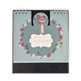 thumbnail image 3 of yeacher Adorable Mini Desk Calendar 2018 with Strawberry Fox Design, Compact & Stylish for Students, Durable Double Coil, Note-Friendly Back Pages, Perfect Gift Idea, 3 of 7