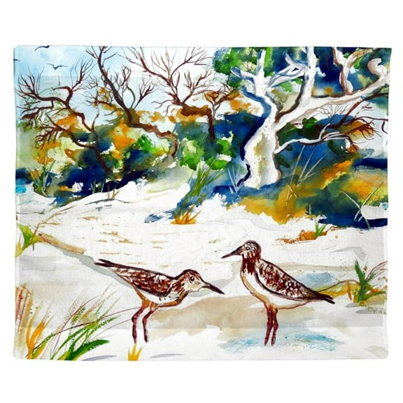 Betsy Drake TP487 24 x 30 in. Trees & Beach Outdoor Wall Hanging