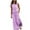 Purple, variant on Tumotour Summer Dress for Women Sleeveless Round Neck Maxi Dresses Solid Color Fork Opening Casual Loose Long Dresses