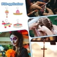 thumbnail image 5 of 24 Pcs Mexican Carnival Day Stitch Markers Sombrero/Racket/Horse Crochet Stitch Marker Charms Removable 304 Stainless Steel Clasps Locking Stitch, 5 of 5