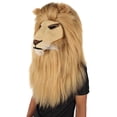 thumbnail image 2 of HPO Adult Unisex Novelty Lion King of the Jungle Costume | Mask and Wig| Synthetic Fiber, 2 of 5