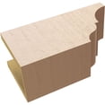 thumbnail image 6 of Ekena Millwork 6"W x 8"H x 16"L Asheboro Woodgrain TimberThane Rafter Tail, Primed Tan, 6 of 6
