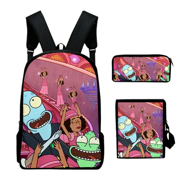 Set de mochilas Solar Opposites Anime School, 3 piezas, para niños