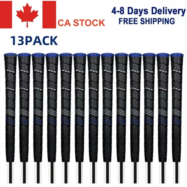13 Pcs Standard CP2 Pro Wrap Grip Golf Club Grip Golf Grip Antidérapant Caoutchouc Grip Bleu