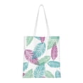 thumbnail image 1 of YFYANG Sac de Courses en Toile de Coton Réutilisable, Motif Créatif Plumes Texture Lavable Sac d'Épicerie Portable pour Voyage Quotidien, 1 of 6