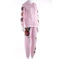 thumbnail image 6 of Qiylii Women's Exercising Clothes Suit, Loose Fit Long Sleeve Top + Long Trousers, 6 of 8