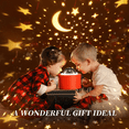 thumbnail image 5 of Kids Fire Night Light Projector, 24 Lighting Modes Bedroom Star Light, 360° Rotation Kids Night Light Star Light, USB Rechargeable Kids Night Light for Bedroom Baby Night Light Blue, 5 of 5
