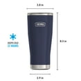 thumbnail image 2 of Thermos Stainless Steel Tumbler, w/ Slide Lock Lid, Mystical Navy, 24 oz, 2 of 13