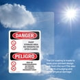 thumbnail image 6 of Paint Storage No Smoking Flames Bilingual OSHA Danger Rigid Plastic Sign 18 Inch x 12 Inch - 5 Pack, 6 of 8