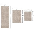 thumbnail image 5 of Home Weavers Fantasia Bath Rug 100% Cotton Non-Slip Bathroom Rug Set Machine Washable Bathroom Rug-17"x24", Bath Rug- 21"x34", Runner- 21"x54", Ivory Color 3 Piece Bath Rug set, 5 of 6
