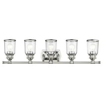 Livex Lighting Lawrenceville 5 Light Bath Vanity Light in Polished Chrome
