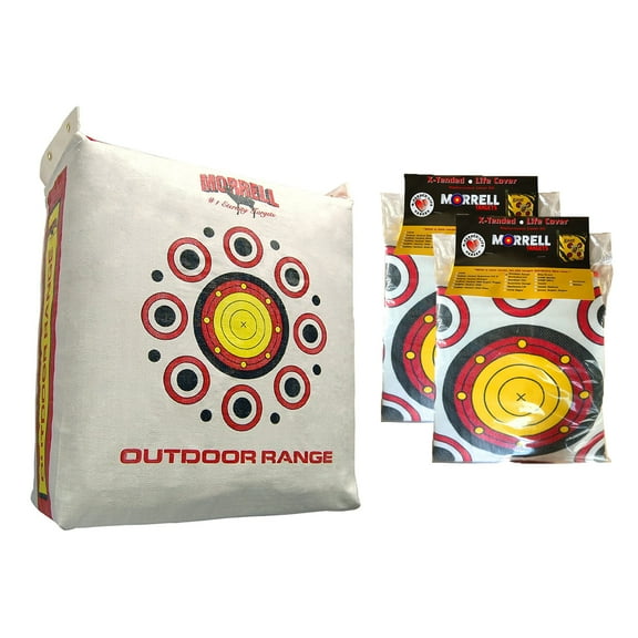 Morrell Outdoor Range Adult Field Point Archery Bag Target & (2) Cover