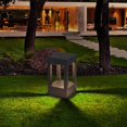 thumbnail image 5 of Black Square Column Post Caps Lights Outdoor Waterproof LED Pillar Post Lamps with 3000K Warm Light Fence Post Cap Lights Aluminum Post Lights Fixture for Pool Gate Yard Deck Lawn Lanterns, 5 of 14