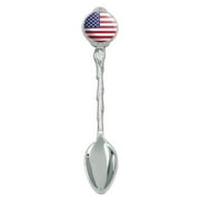 United States of America American USA Flag Novelty Collectible Demitasse Tea Coffee Spoon