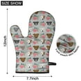 thumbnail image 6 of Cute Oven Mitts,Cute Pitbull Terriers Dog and Flower Oven Mitt 2-Pack Set,Kitchen Gloves for Oven,Heat Resistant Oven Mitts 7.7"x12", 6 of 7