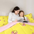 thumbnail image 5 of Manfei Lovely Bowtie 7 Pieces Full Size Bedding Sets,Baseball Sport Full Size Bed in a Bag,Pink Reversible, 5 of 7