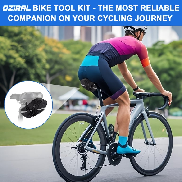 Fohil 16-in-1 Bike Repair Kit with Pump and Tail Bag photo 5