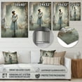 thumbnail image 4 of Designart "Quiet Contemplation Through a Grey Dance III" Portrait Metal Wall Art Prints, 4 of 5