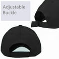 thumbnail image 5 of Glory Max Plain Solid Baseball Cap Sun Visor Adjustable Ball Hat Black, 5 of 5
