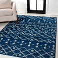 thumbnail image 4 of JONATHAN Y JONATHAN  Y Izil Moroccan Beni Souk Area Rug 4 X 6 - Navy/Cream, 4 of 5