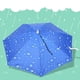thumbnail image 4 of Paraguas plegable de 77 cm con protección solar, resistente al viento y montado en la cabeza (azul gota de lluvia), 4 of 9