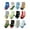 Black, variant on Splozh Little Girls Organic Cotton Socks 12PC Children's Socks Comfortable Soft Fashion Cute Cartoon Children's Floor Socks Purple,5-7 Years