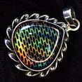 thumbnail image 4 of Natural Opal 31 Ct Pear Cut Certified 925 Starling Silver Gems Pendant For Her, 4 of 7