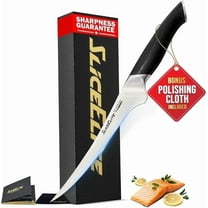 SliceElite SE Series 7-Inch Fillet Knife Precision VG10 Steel Blade with Ergonomic Pakkawood Handle, Ideal for Filleting Fish and Meat