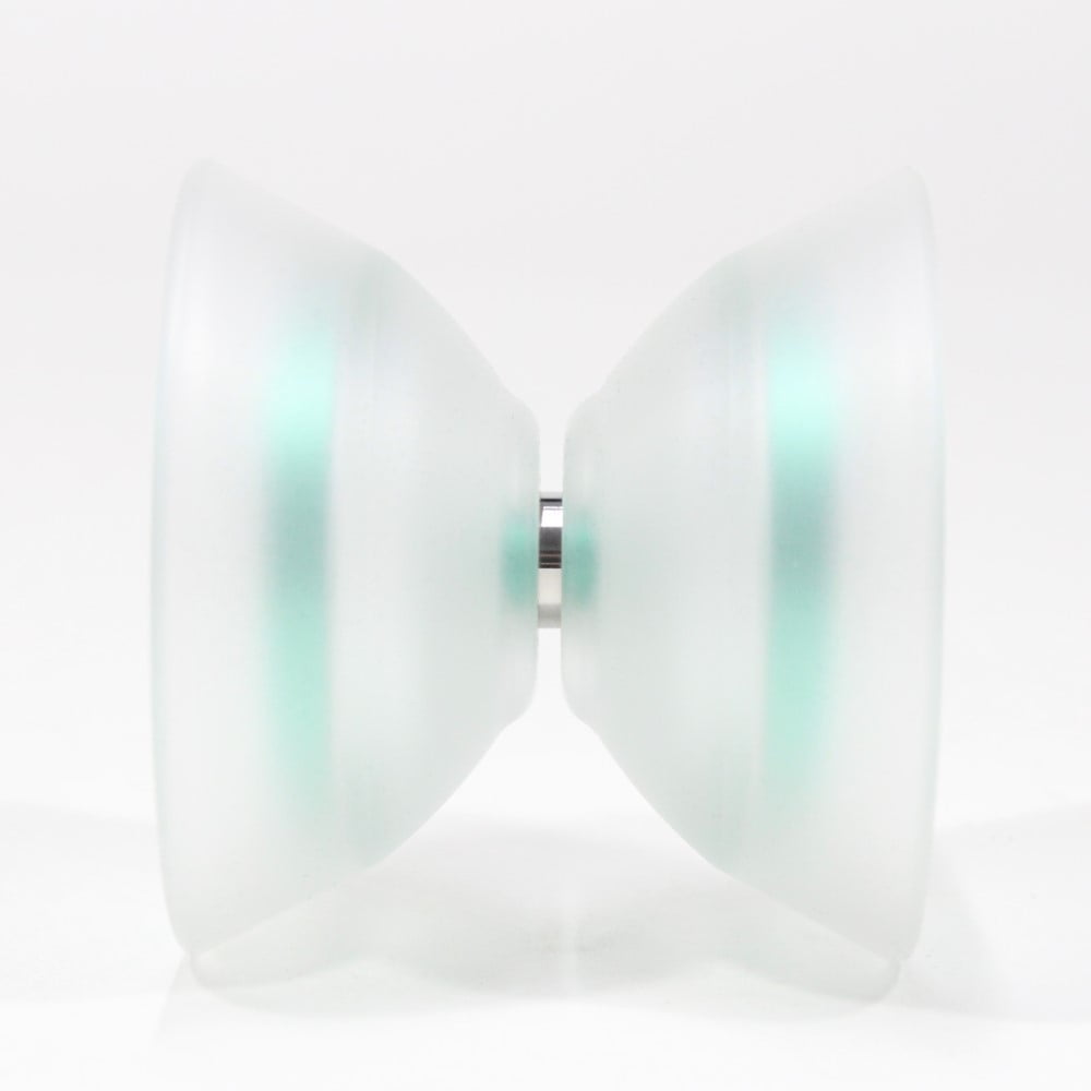 C3yoyodesign Flawless Air Yo-Yo - Light Weight Off String - Rei Iwakura Signature YoYo (Clear with Green Ring WYYC 2023 Champion Gun Ju Edition)