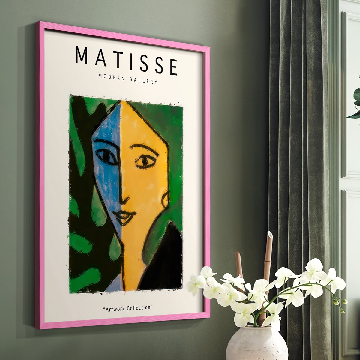 Matisse CLXXV Framed Print in Pink Solid Wood 11 x 14 Framed Print