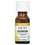 Aura Cacia Helichrysum Essential Oil with Jojoba Oil .5 Fl oz.