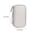 thumbnail image 2 of Qarigey Bolsa de almacenamiento impermeable y duradera para productos digitales de viaje portátiles, protecciones fáciles y seguras Viajes, Equipaje y Accesorios Varios Gris claro 21*12.5*6cm, 2 of 6