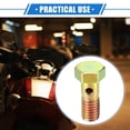 thumbnail image 2 of Unique Bargains 1 Set Car Single Banjo Bolt M8x1.25 Length 23mm Metric Thread Turbo Brake Line Fitting Adapter W/ Washer, 2 of 7
