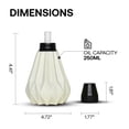 thumbnail image 5 of Deco Window Pack of 3 White Citronella Oil Table top Torch for Indoor Outdoor with Fiberglass Wick & Cap, 5 of 6