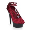 thumbnail image 3 of 601-JUDITH, 6" Sandal With Pleated Satin Platform Sandal, 3 of 6