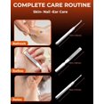 thumbnail image 3 of Nail Clipper Set 7 in 1, Precision Manicure Kit with Magnetic Leather Case, Mirror-Polished Stainless Steel Tools for Fingernail & Toenail, Daily Grooming Kit for Men & Women, 3 of 7