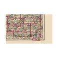 thumbnail image 2 of Historic County Map - Ohio County North Ohio - Walling 1872 - Vintage Wall Art, 2 of 4