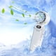 thumbnail image 4 of High-speed Handheld Ice Cool Fan Outdoor Portable Foldable Neck Hanging Fan Digital Stepless Speed Gray/white Optional, 4 of 5