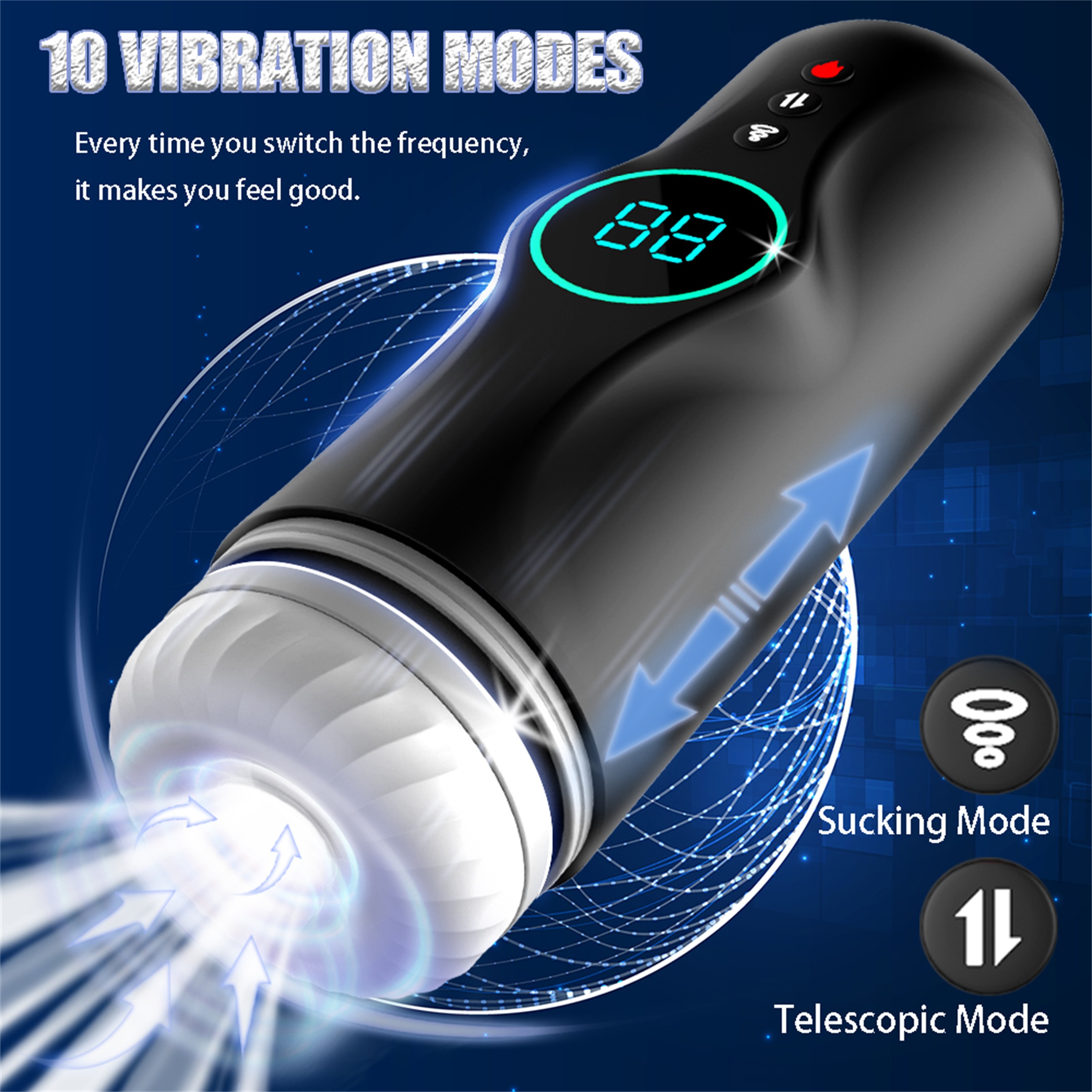 Iuoui 4 In 1 Automatic Male Masturbators Sex Toys For Menintelligent Heating 5 Thrusting 5 6055