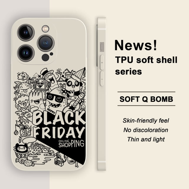 ¡Protege tu iPhone con estilo con una funda mate para teléfono con diseño de dibujos animados llamativo y atractivo!