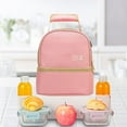 thumbnail image 1 of Fiudx Ofertas flash del día solo en línea Bolsa aislante Bolsa de leche Mochila para almacenamiento de leche Bolsa Bento Mochila para leche materna de doble capa Botella de leche Bolsa para mamá fres, 1 of 5